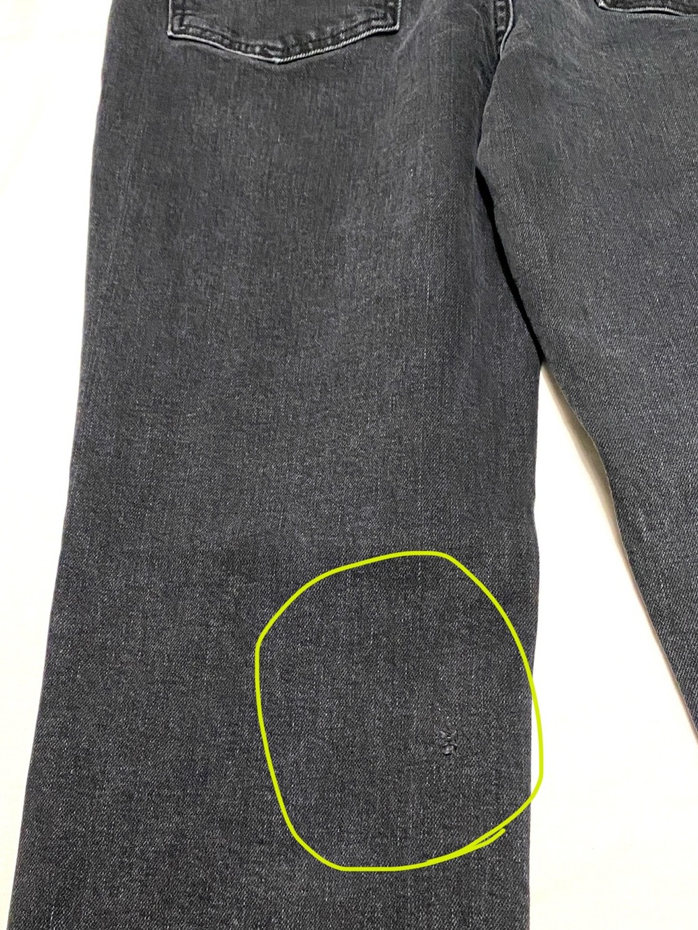 Aritzia Denim Forum Arlo High Rise Straight Jeans Black Wash Women’s 30L Ankle - Picture 16 of 16
